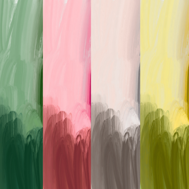 Image of different colors of the same brush stroke